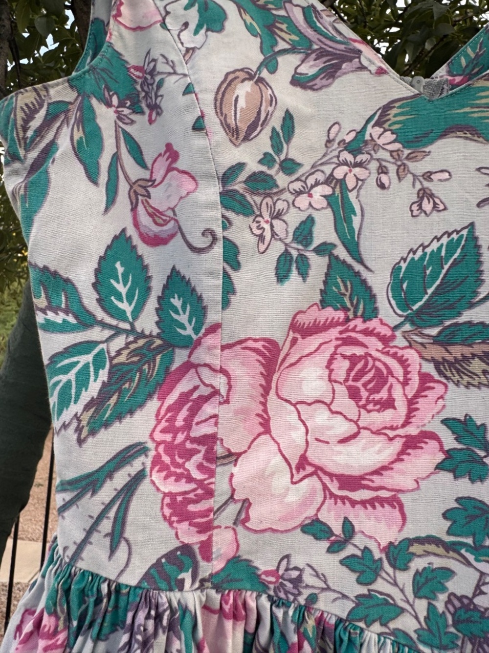 VINTAGE LAURA ASHLEY SLEEVELESS DRESS IN SIZE 14 - Picture 8 of 12